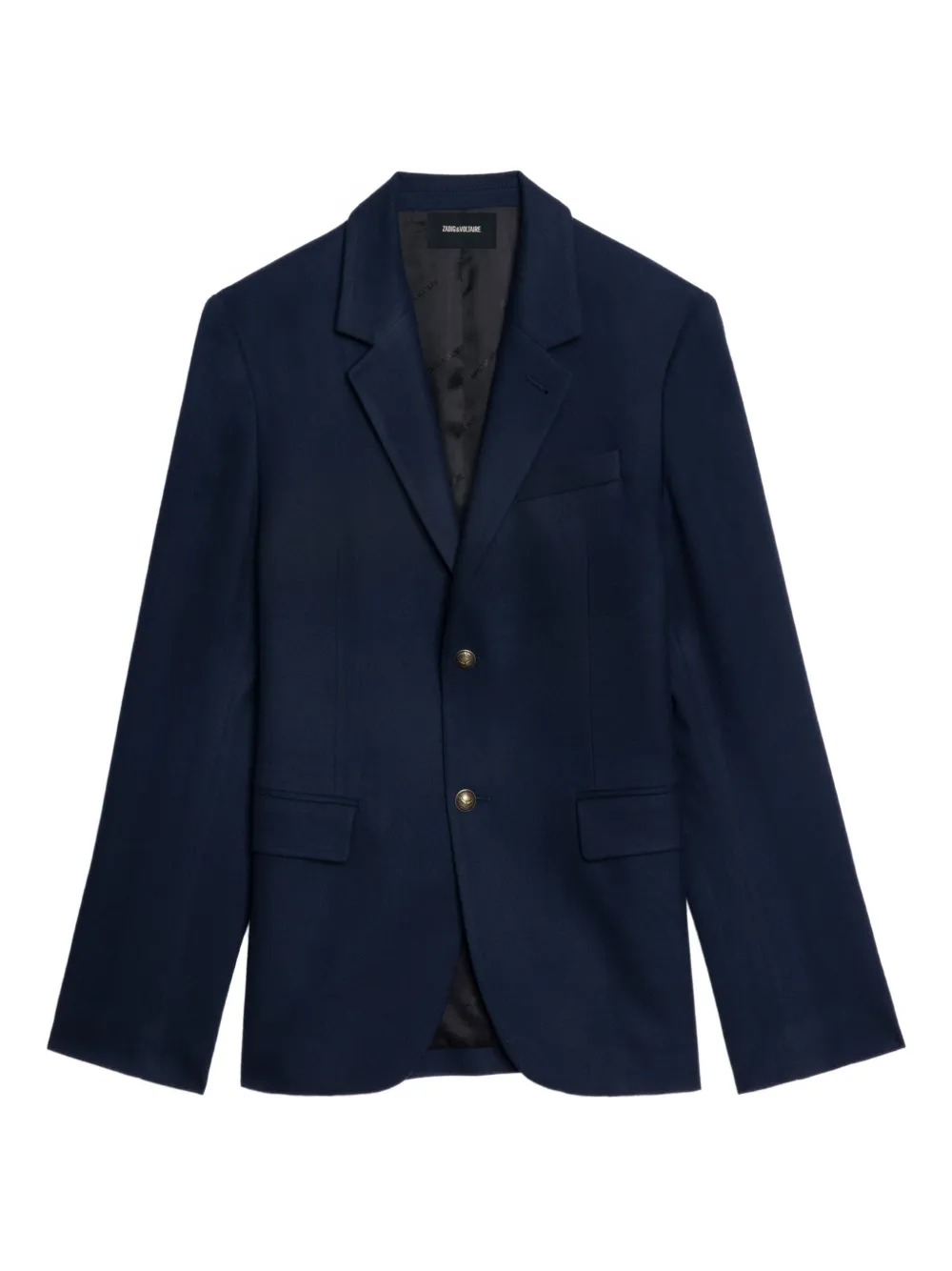 Zadig & Voltaire Single-breasted Notched-lapel Blazer In Blue