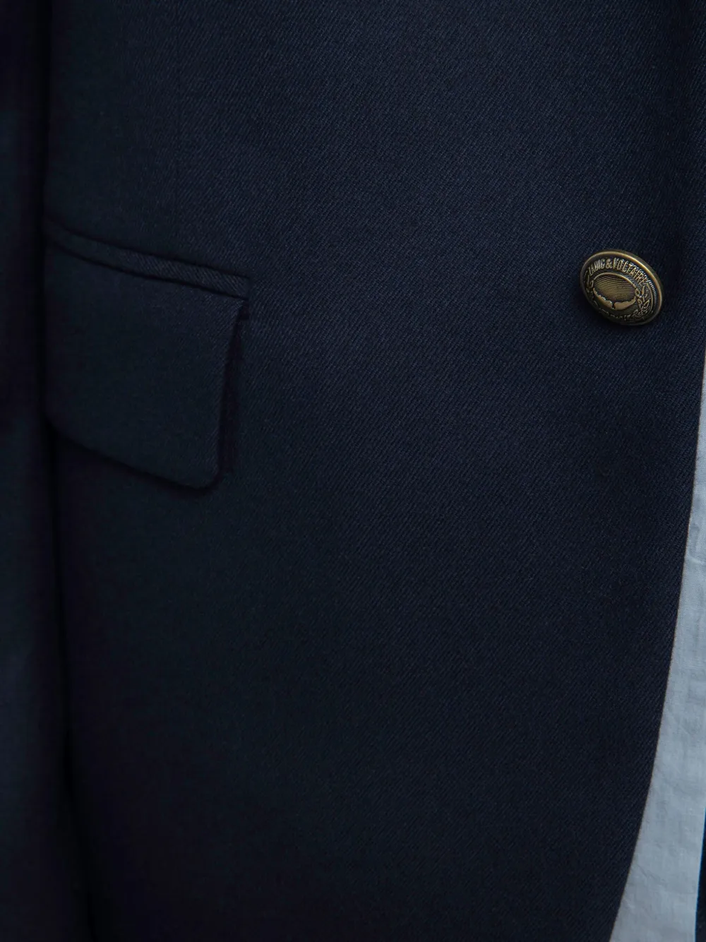 Zadig & Voltaire Single-breasted Notched-lapel Blazer In Blue