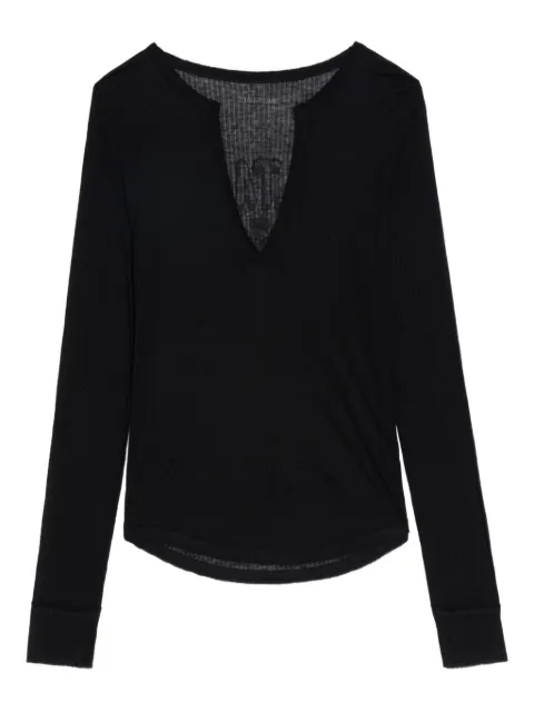 Zadig&Voltaire ribbed long-sleeve top
