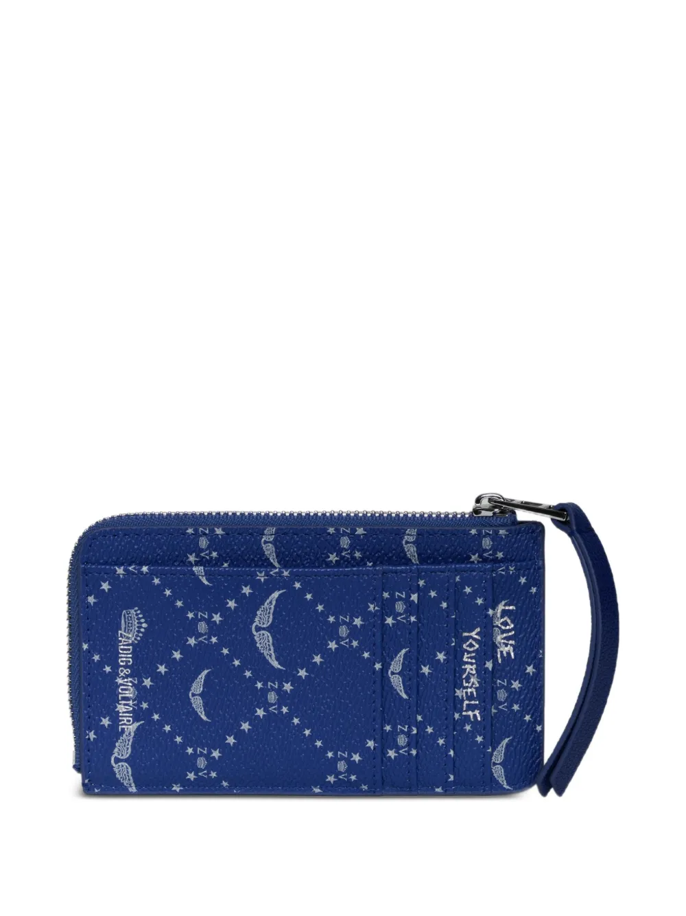 Zadig&Voltaire Portemonnee met diamantprint - Blauw