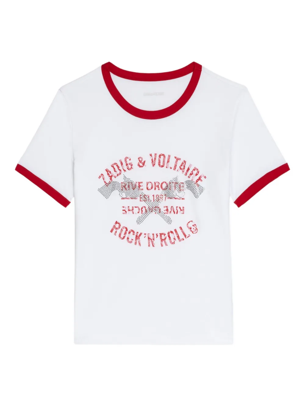 Zadig&Voltaire rhinestone-embellished T-shirt Wit