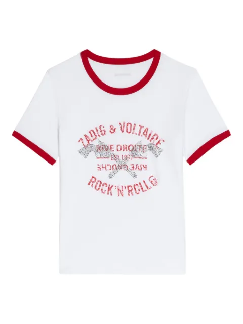 Zadig&Voltaire rhinestone-embellished T-shirt