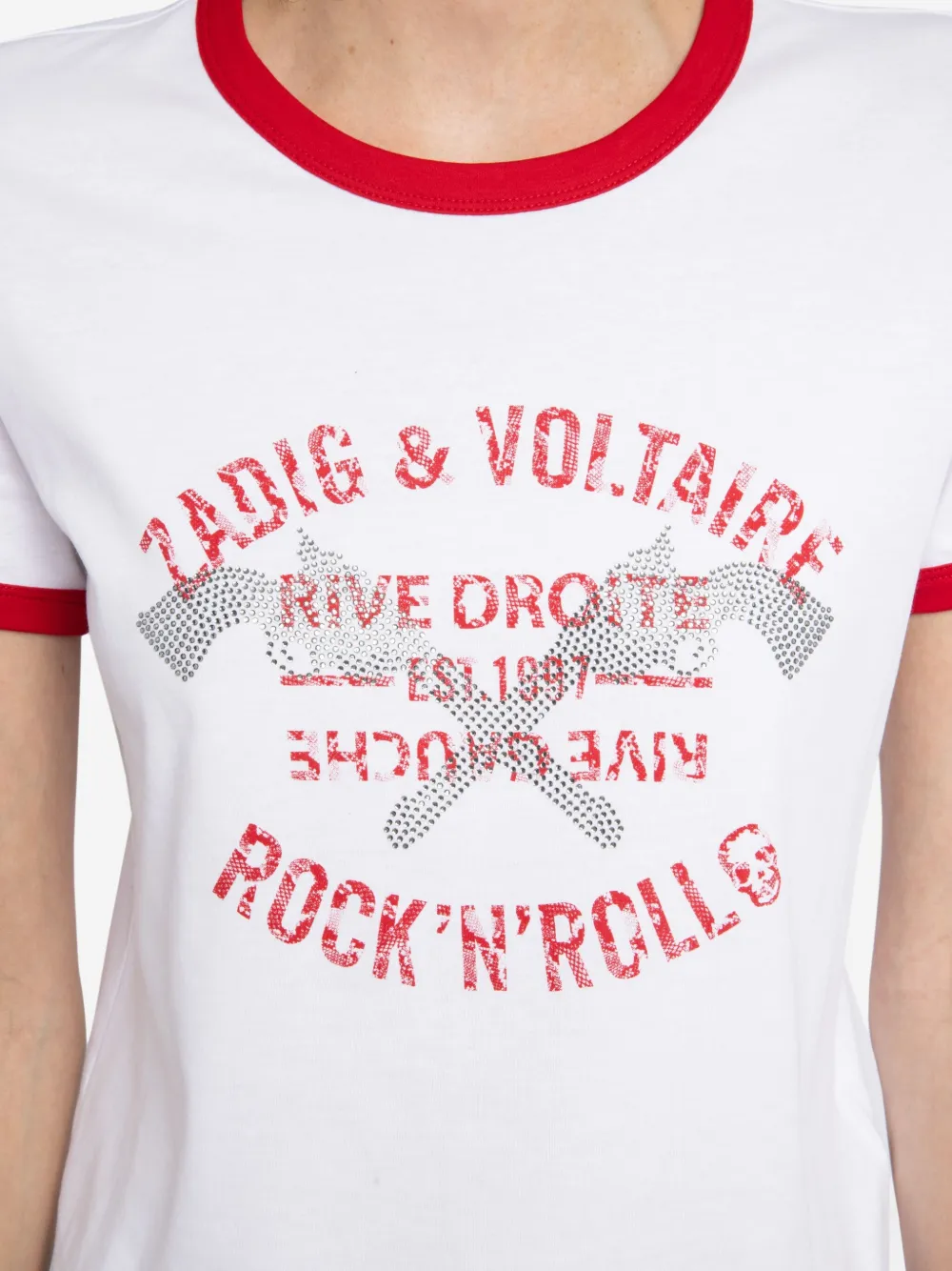 Zadig&Voltaire rhinestone-embellished T-shirt Wit