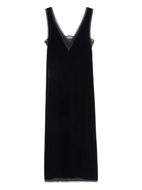 Zadig&Voltaire lace-trimmed slip midi dress