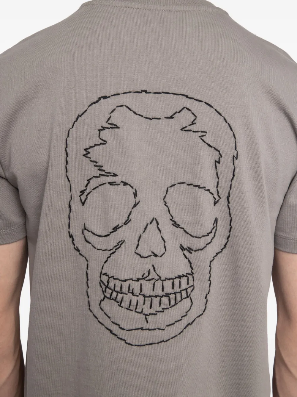 Zadig&Voltaire T-shirt met doodskopprint Grijs