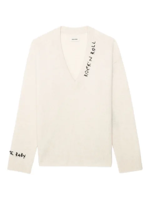 Zadig&Voltaire Mikyz embroidered merino jumper
