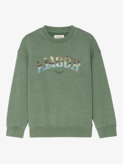 Zadig&Voltaire sudadera con detalles de cristal