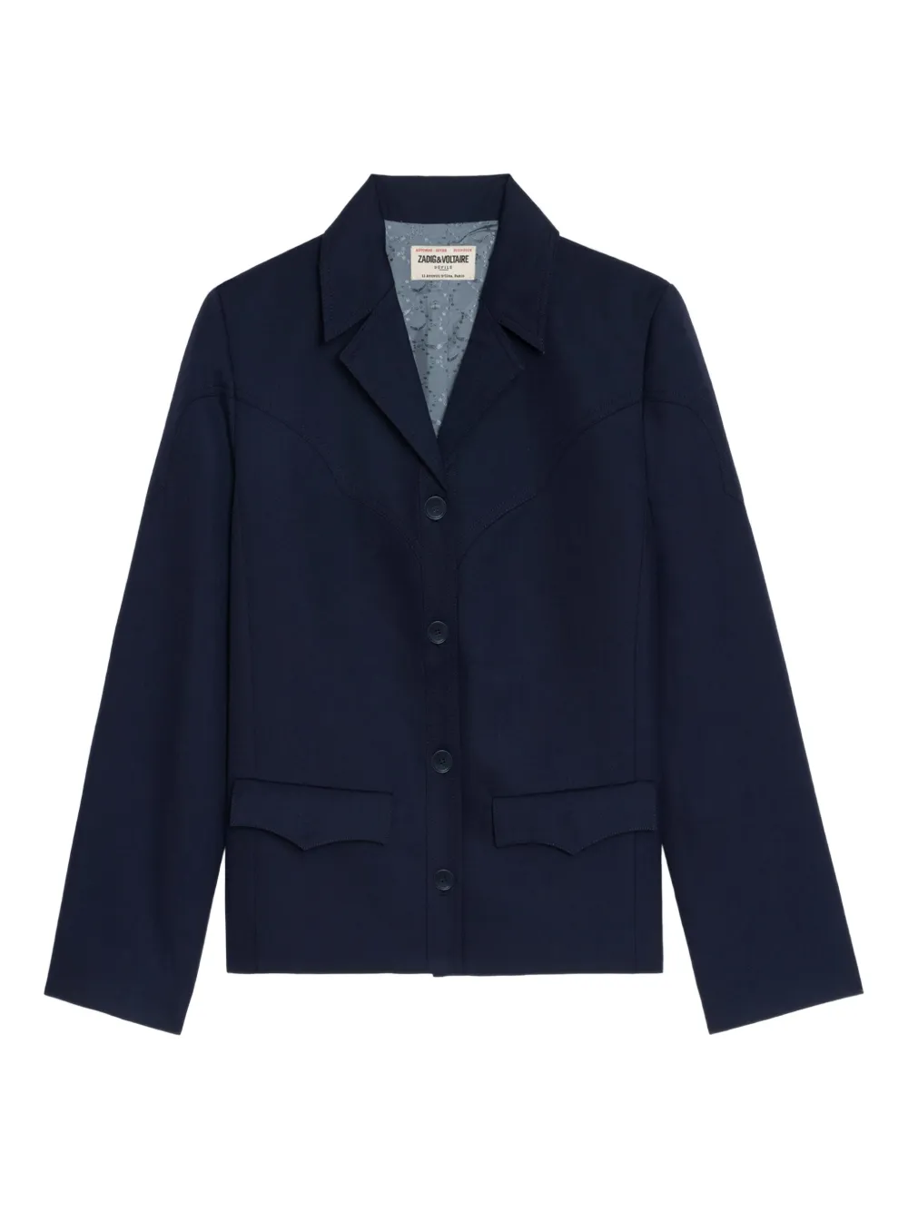 Zadig & Voltaire Button-fastening Blazer In Blue