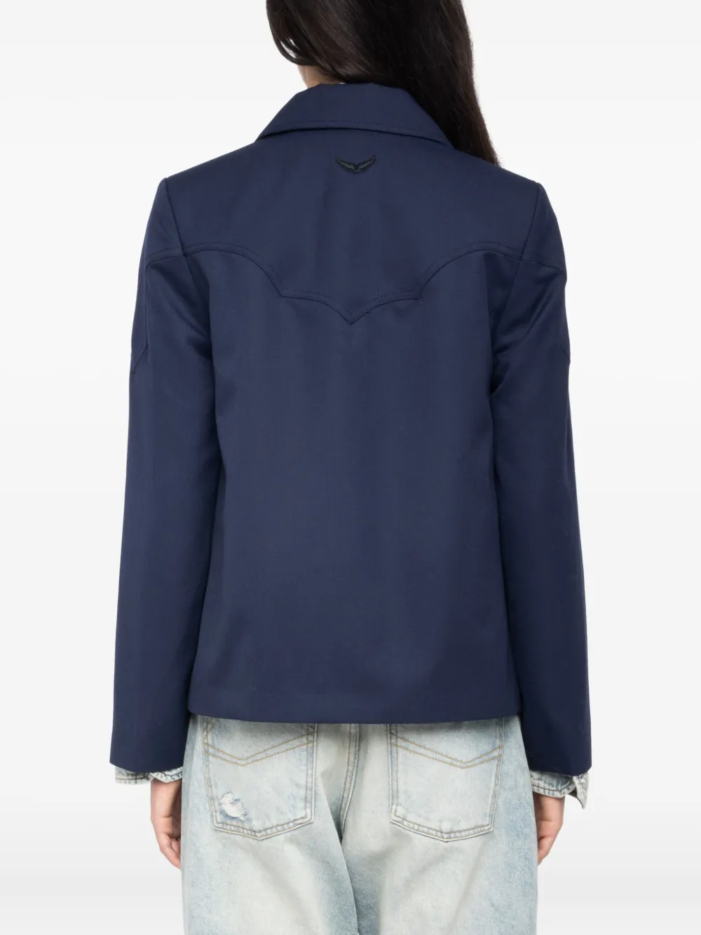 Zadig & Voltaire Button-fastening Blazer In Blue