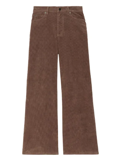 Zadig&Voltaire logo-patch wide-leg trousers