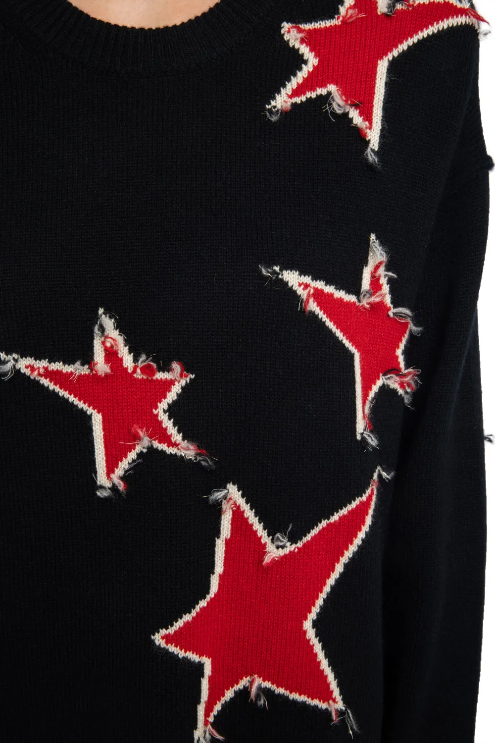Zadig & Voltaire Markuz Cashmere Crewneck Sweater In Black