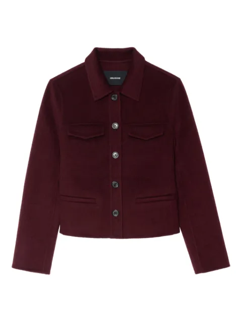 Zadig&Voltaire Liam button-fastening cropped jacket
