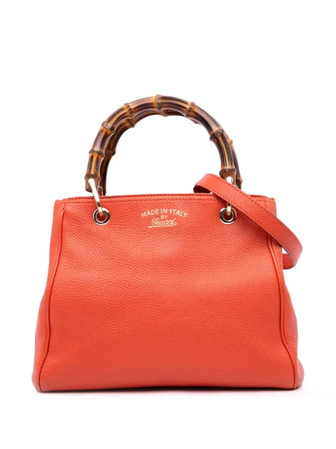 Gucci Pre-Owned 2016-2024 Small Calfskin Bamboo Shopper satchel