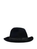 Borsalino x 10 Corso Como ribbon-detailed fedora - Blue