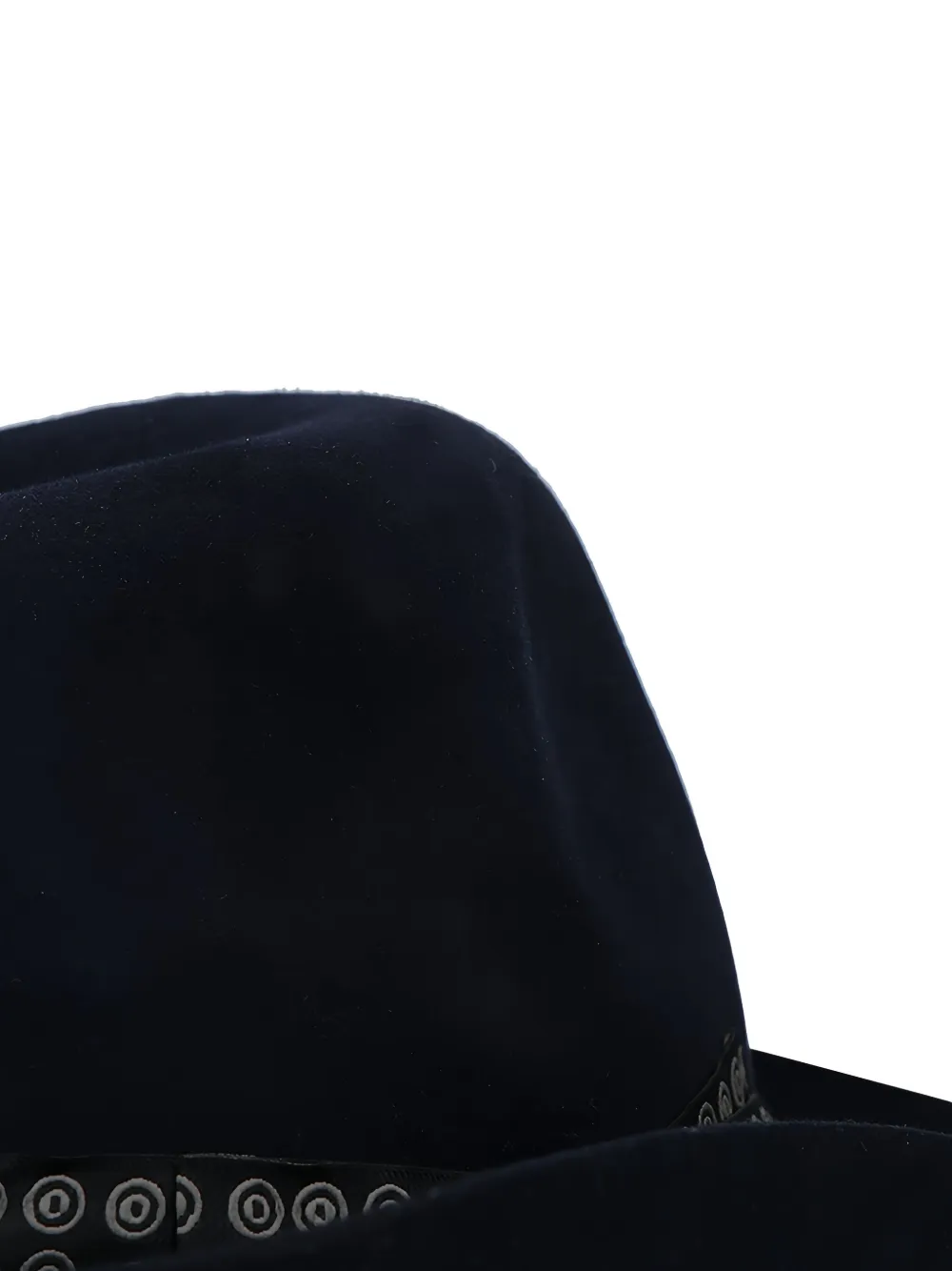 Borsalino x 10 Corso Como ribbon-detailed fedora Blauw