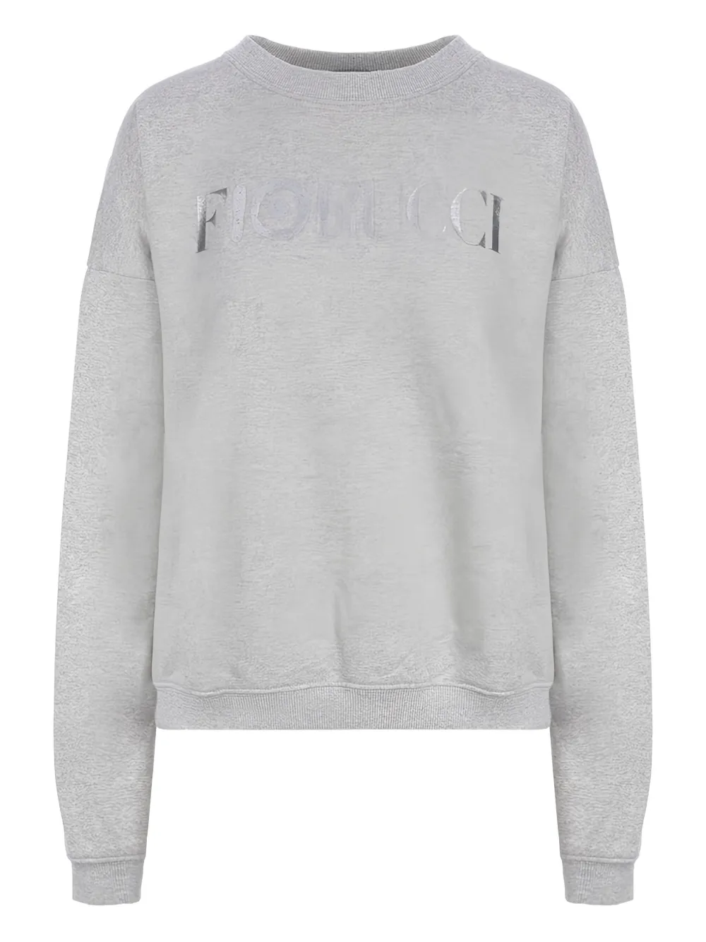 Fiorucci logo-print crew-neck sweatshirt Grijs