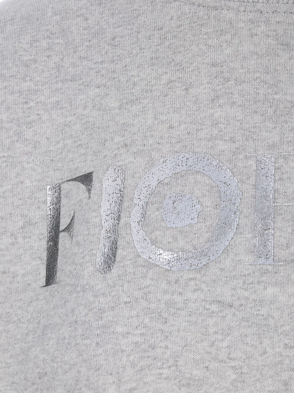 Fiorucci logo-print crew-neck sweatshirt Grijs