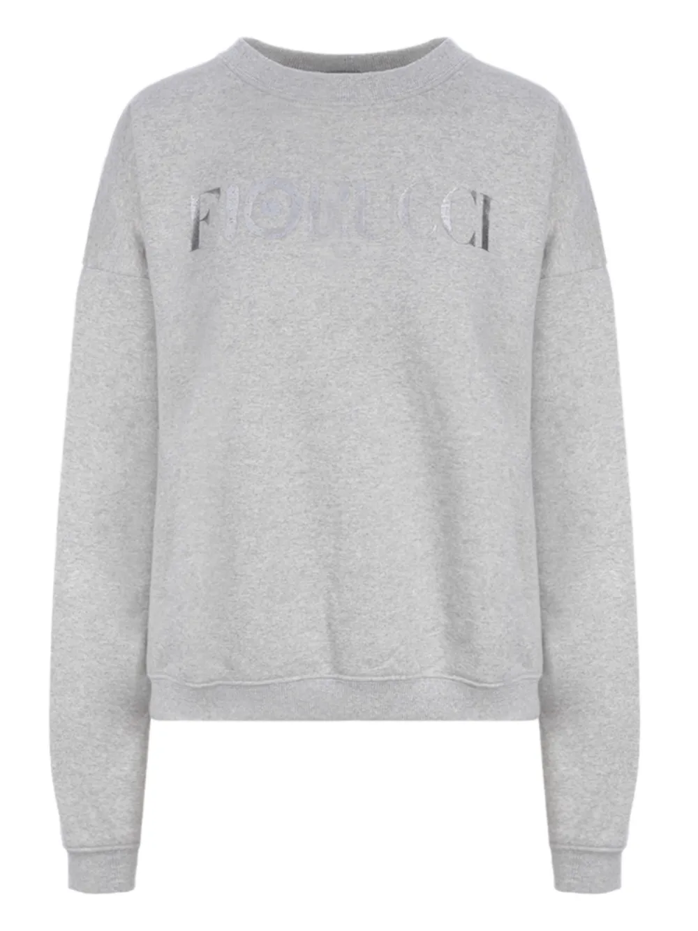 Fiorucci logo-print crew-neck sweatshirt Grijs