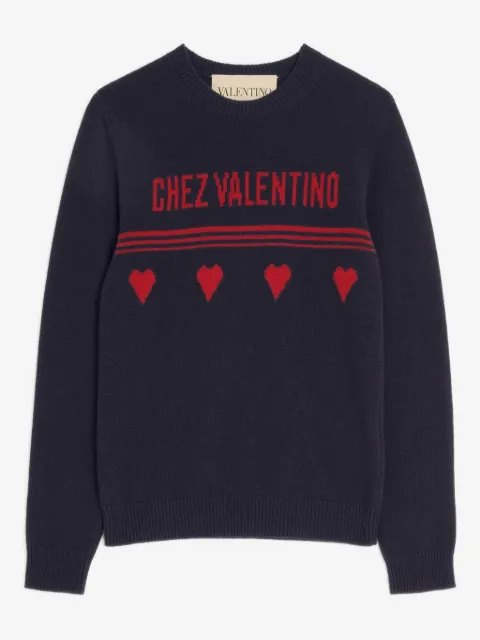 Valentino Garavani Chez Valentino jacquard-motif wool sweater