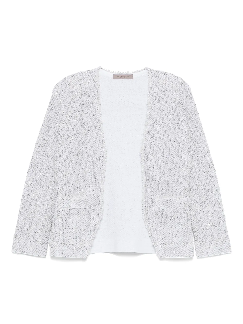 faux-pearl embellished jacket