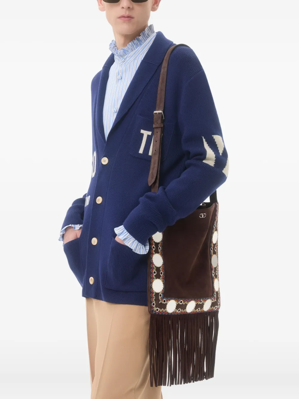 Valentino Garavani Nellcôte suede shoulder bag | Image 2