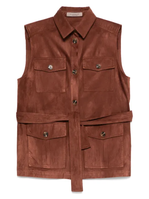D.Exterior button-up gilet