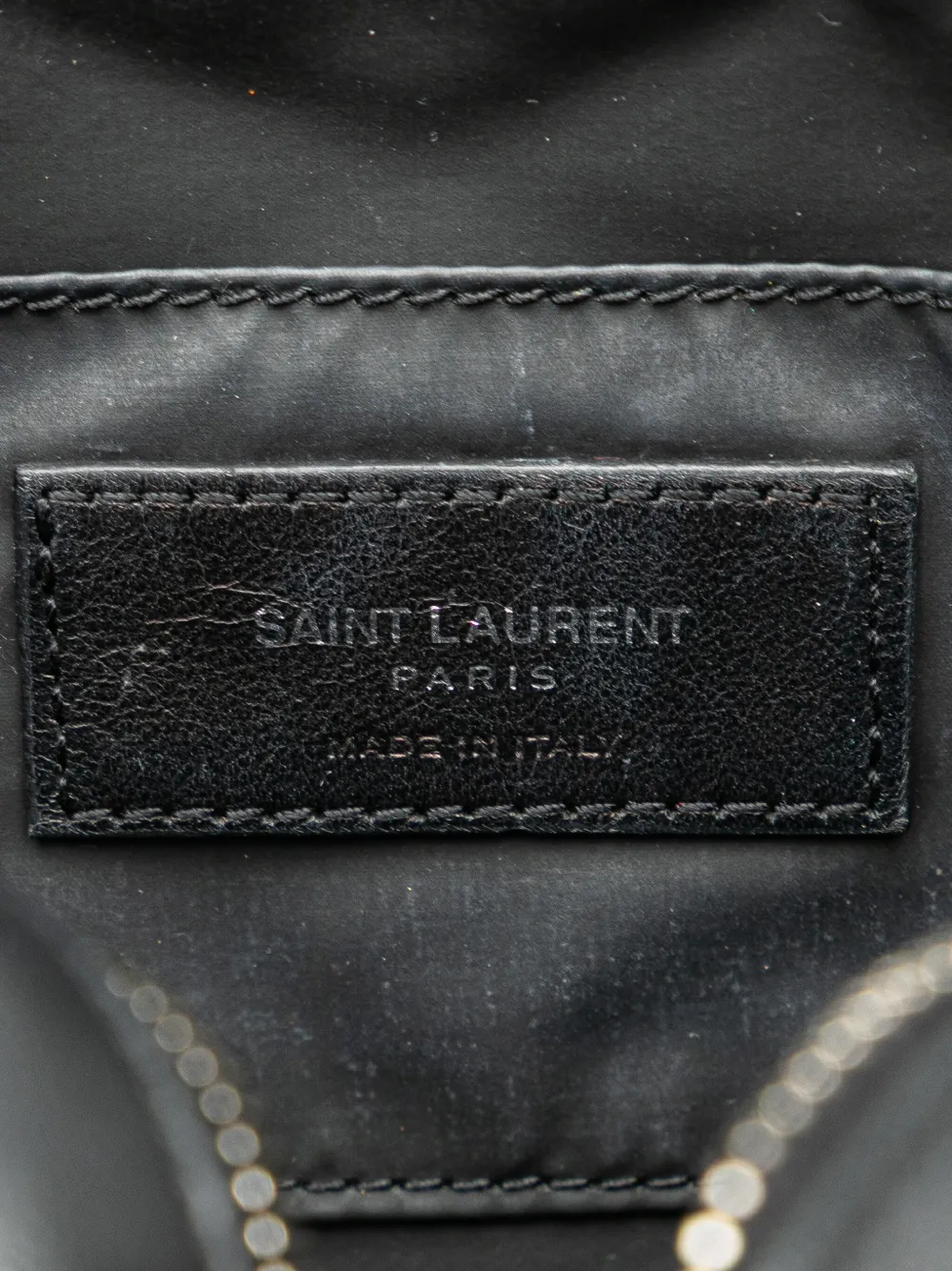 Pre-owned Saint Laurent 2017 Quilted Y Lambskin Monogram Loulou Cosmetic Case Pouch