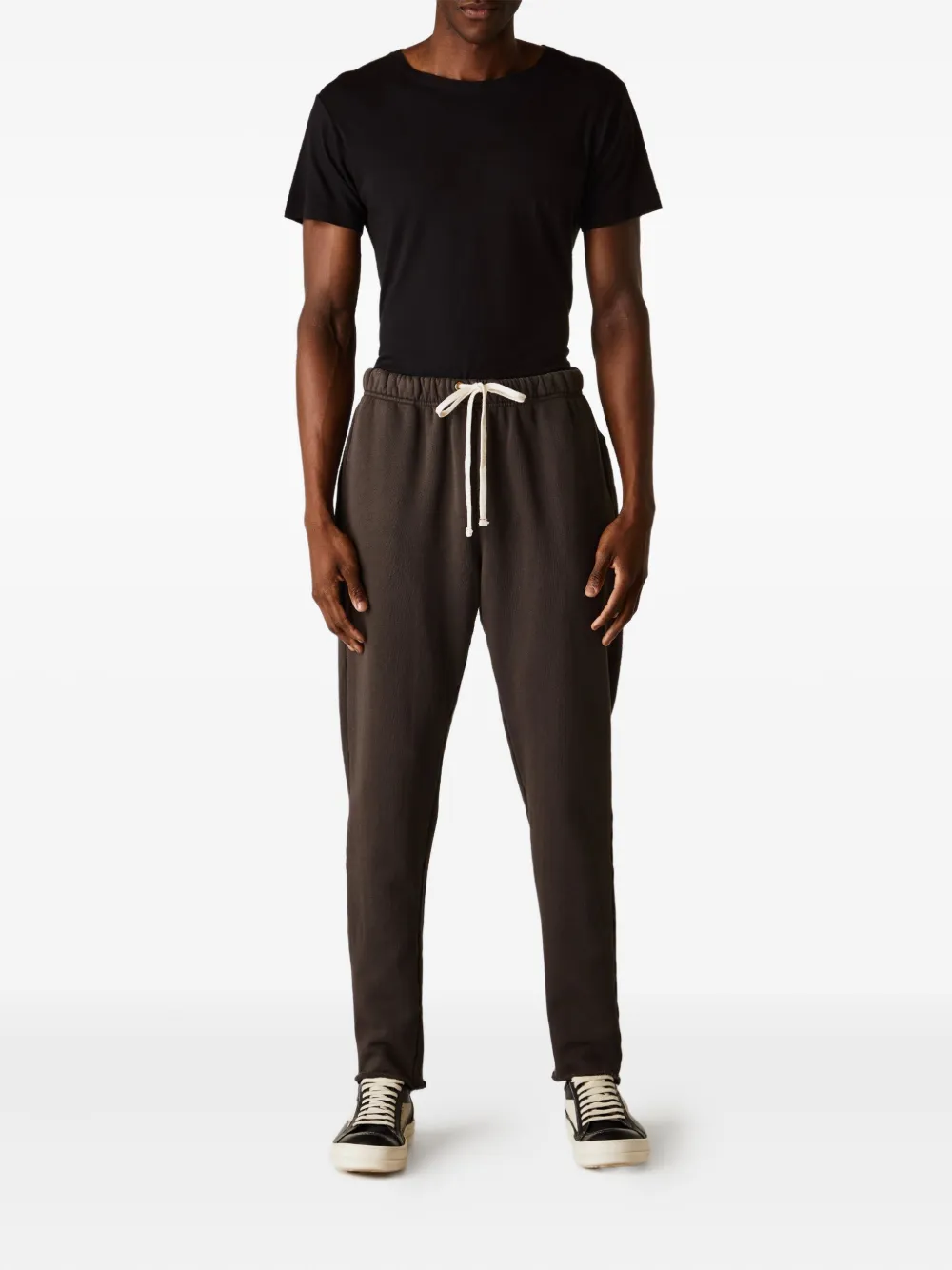 Les Tien drawstring raw-edge track pants Bruin