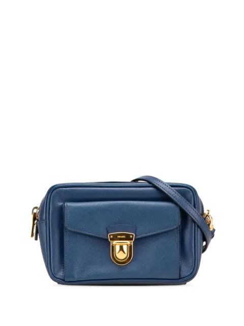 Prada Pre-Owned 2000-2024 Saffiano Push Lock Pocket Camera Bag crossbody bag