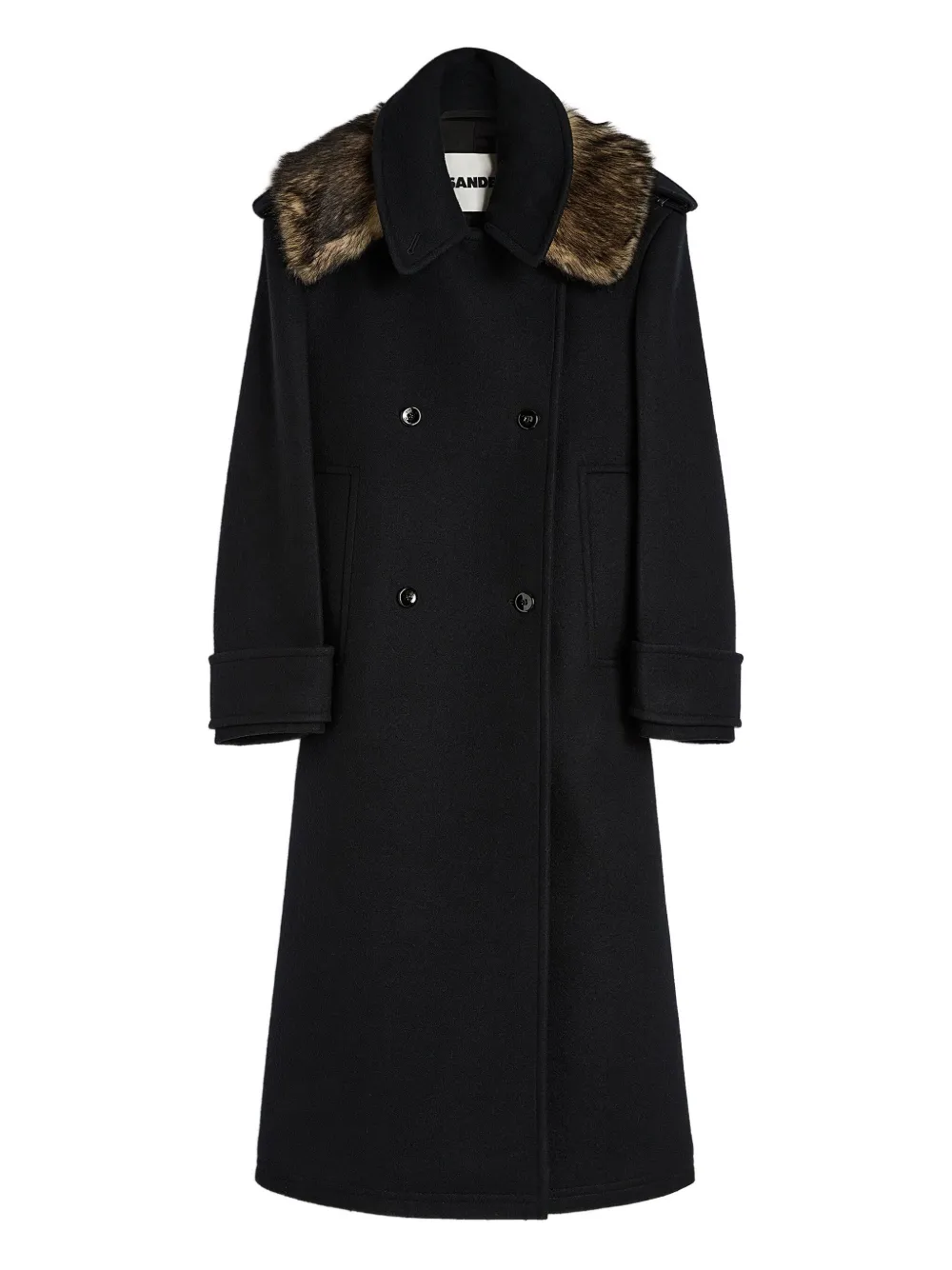 Jil Sander double-breasted wool coat | Black | Image 1