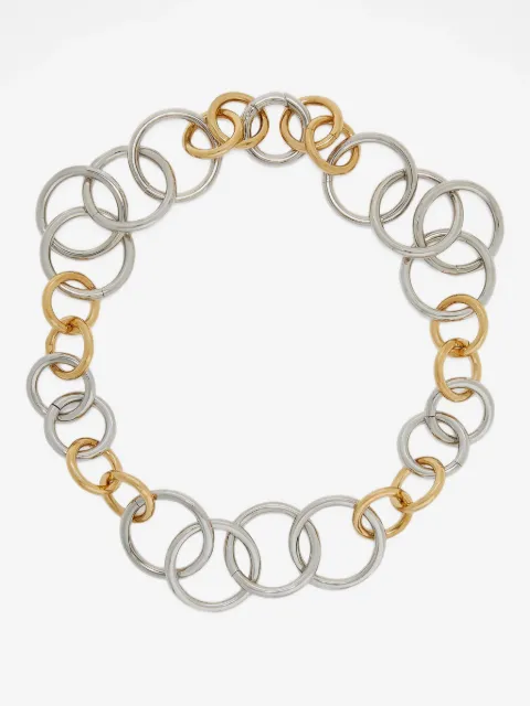 Jil Sander interlocking-ring necklace