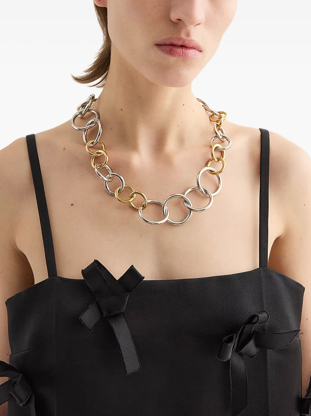 Jil Sander Halsketting met hanger - Zilver