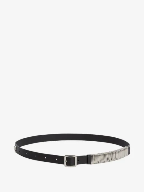 Jil Sander metal-ring leather belt