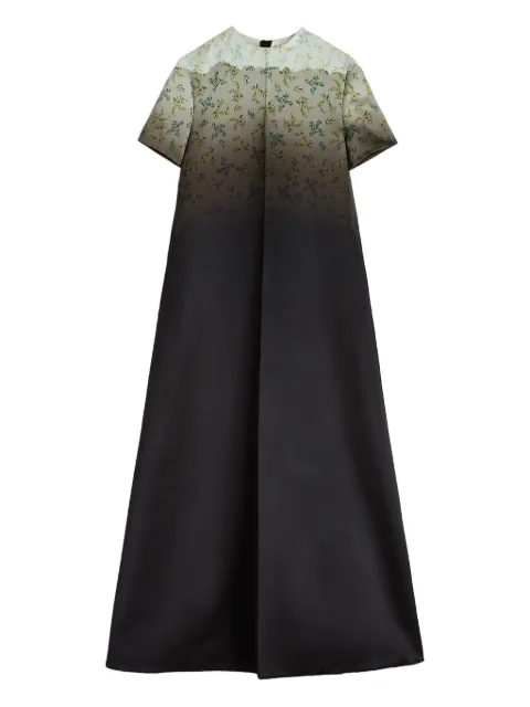 Jil Sander gradient floral-print maxi dress