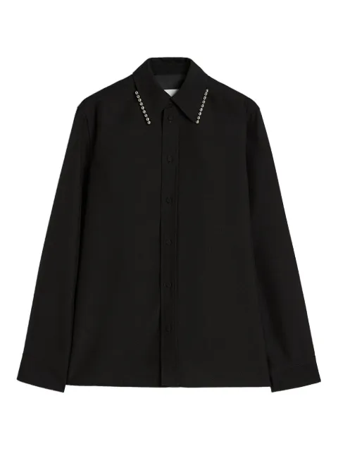 Jil Sander beaded-collar shirt