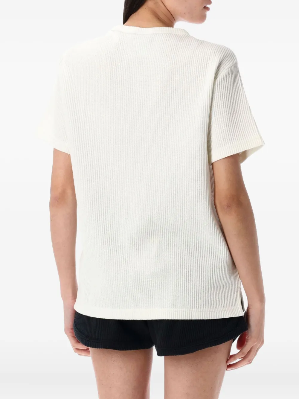 Nike Geribbeld T-shirt Wit