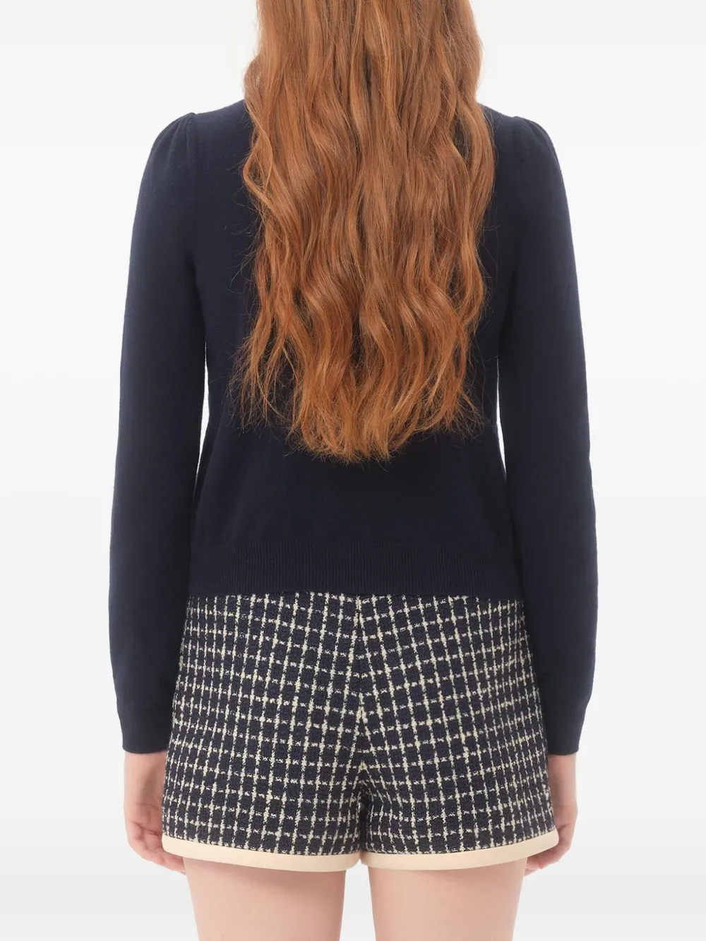 Valentino Garavani embroidered cardigan Blauw
