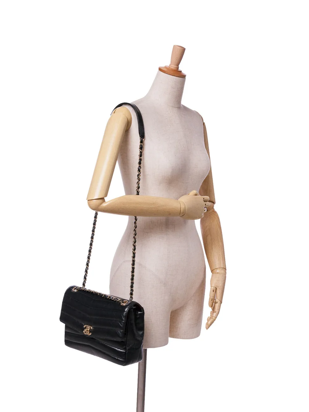 CHANEL Pre-Owned sac porté épaule Miroir Flap à motif de chevrons (2019) | Pre-owned | Image 2