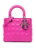 Christian Dior Pre-Owned 2011 Medium Lambskin Cannage Lady Dior satchel - Pink