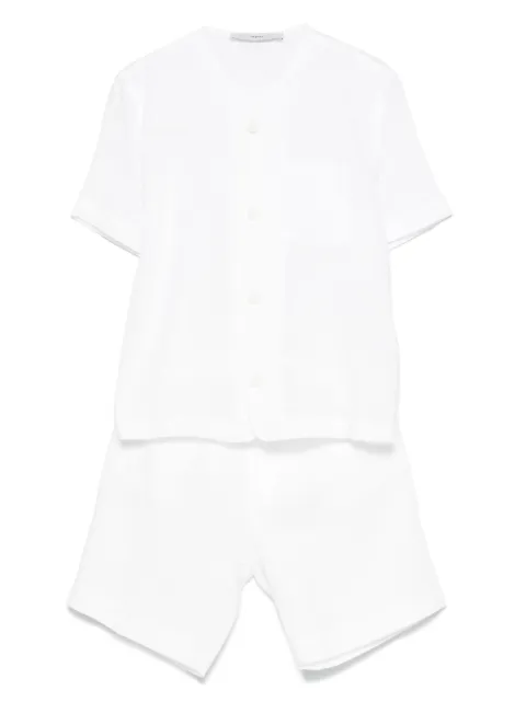 i'm brian drawstring linen shorts