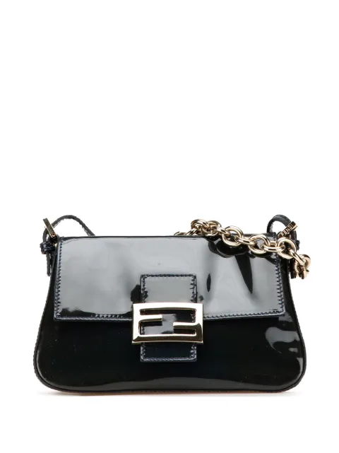 Fendi Pre-Owned 2000-2010 Mini Patent Chain Mamma Forever shoulder bag