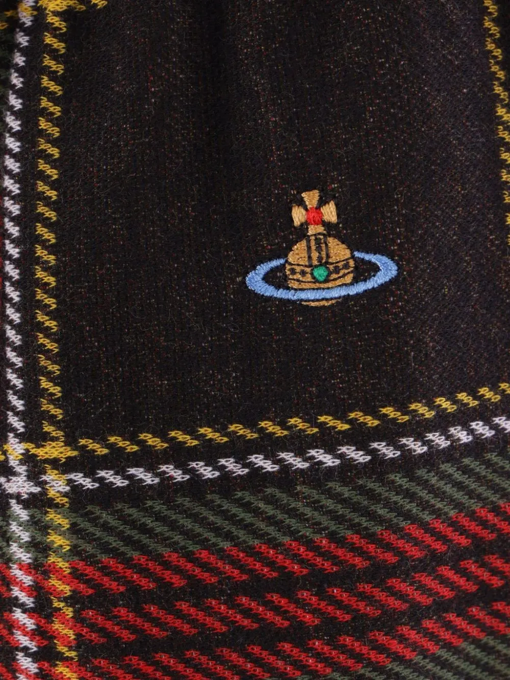 Vivienne Westwood drawstring plaid skirt Rood