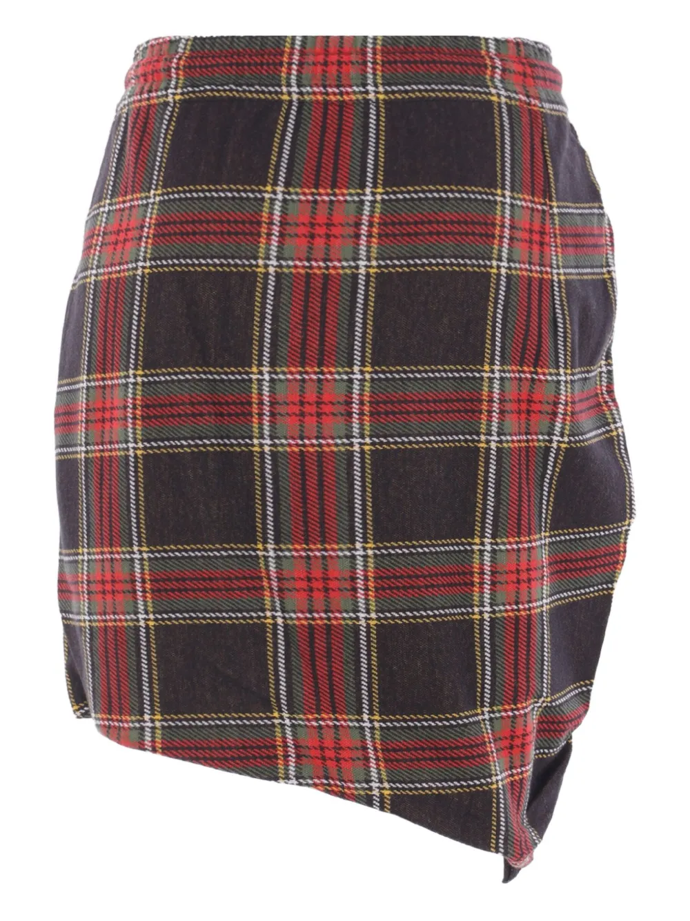 Vivienne Westwood drawstring plaid skirt Rood