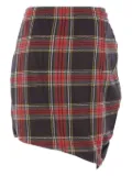 Vivienne Westwood drawstring plaid skirt - Red