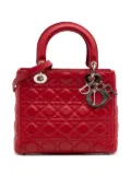 Christian Dior Pre-Owned 2009 Medium Lambskin Cannage Lady Dior satchel - Red