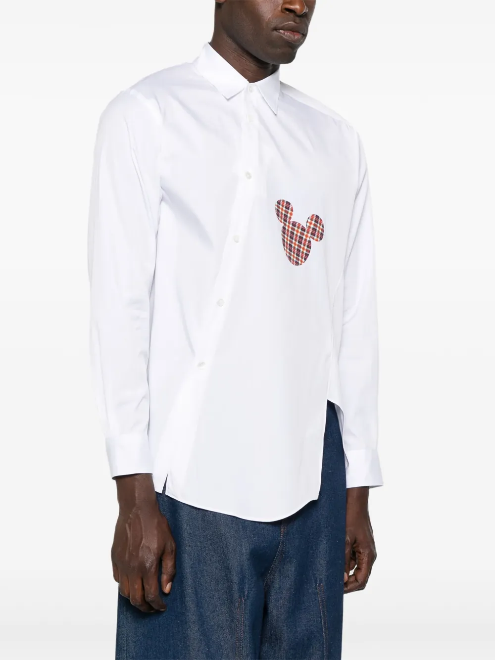Comme Des Garçons Shirt Overhemd met borduurwerk Wit