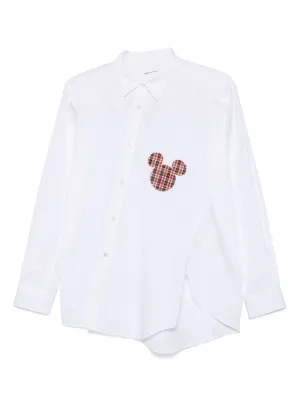 COMME des GARCONS SHIRT Disney プリントシャツ S Comme Des Garçons Shirt x Disney Mickey-print Shirt | White | FARFETCH