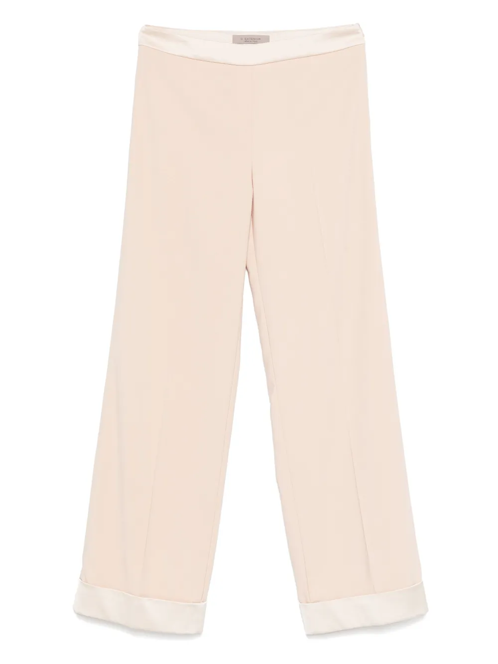 contrast-trim trousers