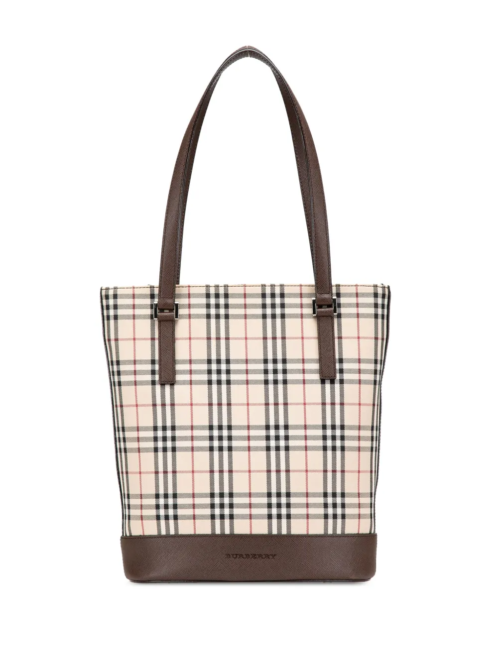 Burberry Pre-Owned 2000-2017 House Check Coated Canvas Bucket tote bag | Brown | Image 1