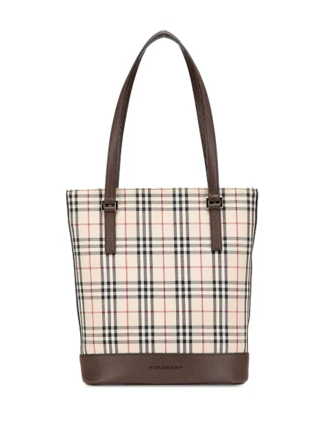 Burberry Pre-Owned 2000-2017 House Check Coated Canvas Bucket tote bag